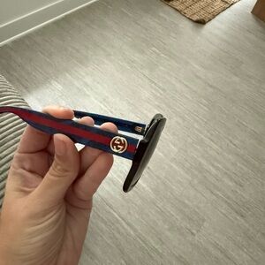 Gucci Sunglasses with Red and Blue Accents